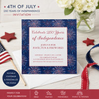 Patriotic 4th of July 2026 Fireworks Party