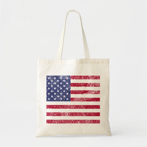 Patriotic 4th Of July American Flag Tote Bag