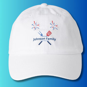 Patriotic 4th of July BBQ Cookout America 250th Hat