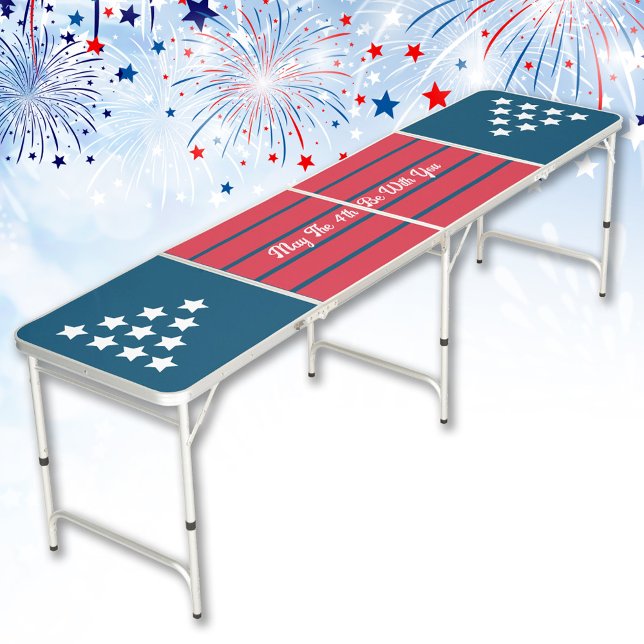 Patriotic 4th of July Beer Pong Table (Creator Uploaded)