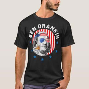 Patriotic 4th Of July Ben Drankin Franklin America T-Shirt