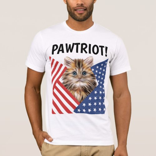 PATRIOTIC 4TH OF JULY CAT T_SHIRTS