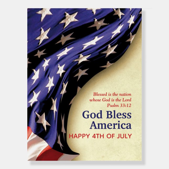 Patriotic 4TH OF JULY Christian Foam Board (Front)