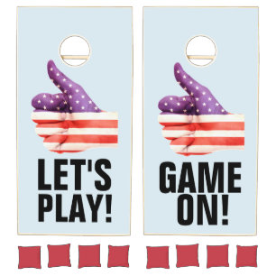 PATRIOTIC 4TH OF JULY CORNHOLE SET