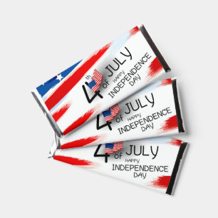 Patriotic 4th of July Design Hershey Bar Favors