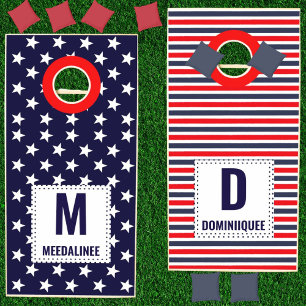 Patriotic 4th Of July Family Party Couples DIY Cornhole Set