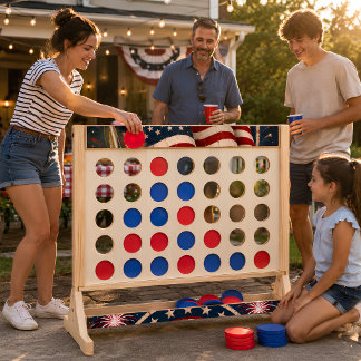 Patriotic 4th of July Fast Four Yard Game