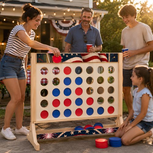 Patriotic 4th of July Fast Four Yard Game
