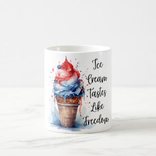 Patriotic 4th of July Ice Cream T-Shirt Coffee Mug