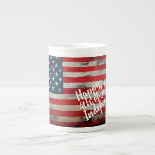 Patriotic 4th of July Independence Day Art Bone China Mug