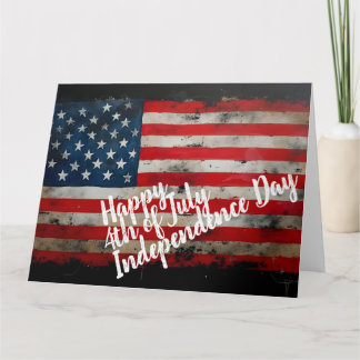 Patriotic 4th of July Independence Day Art Card