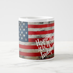 Patriotic 4th of July Independence Day Art Giant Coffee Mug
