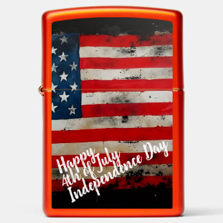 Patriotic 4th of July Independence Day Art Zippo Lighter