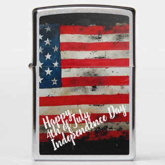 Patriotic 4th of July Independence Day Art Zippo Lighter