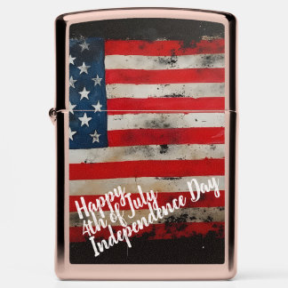 Patriotic 4th of July Independence Day Art Zippo Lighter