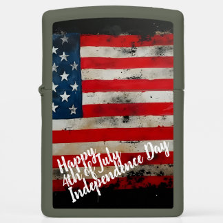 Patriotic 4th of July Independence Day Art Zippo Lighter