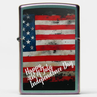 Patriotic 4th of July Independence Day Art Zippo Lighter