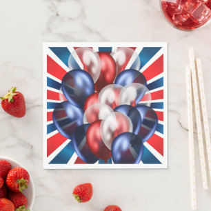 Patriotic 4th of July Luncheon Napkins