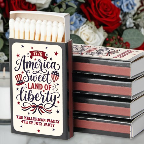 Patriotic 4th Of July Matchboxes