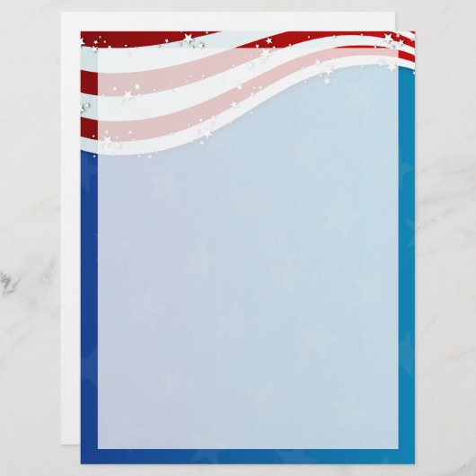 patriotic 4th of july paper (Front/Back)