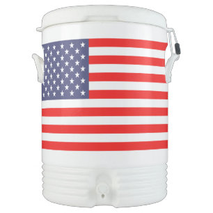 Patriotic 4th of July party custom beverage cooler