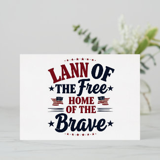 Patriotic 4th of July Party Invitation Retro USA Foil Invitation