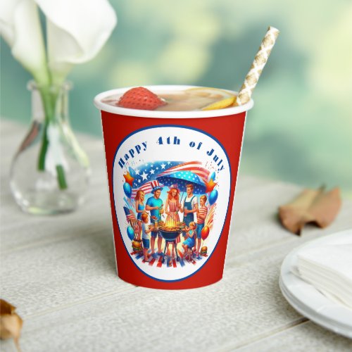 Patriotic 4th of July Party Paper cup