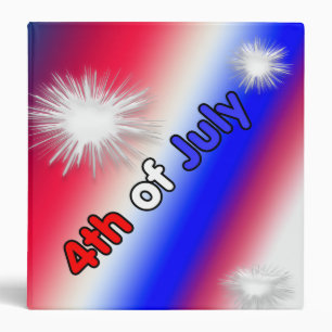 Patriotic 4th of July Photo Album Binder