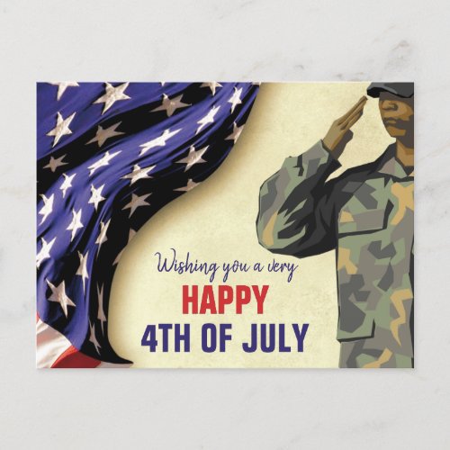 Patriotic 4TH OF JULY Postcard