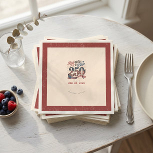 Patriotic 4th of July Red White Blue 250 Napkins