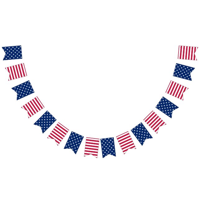Patriotic 4th of July Red White Blue Party Banner (All)