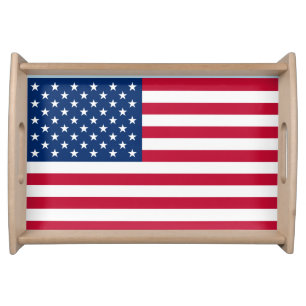 PATRIOTIC  4TH OF JULY SERVING TRAY