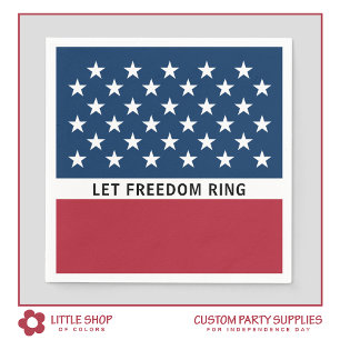 Patriotic 4th of July Stars and Stripes Napkins