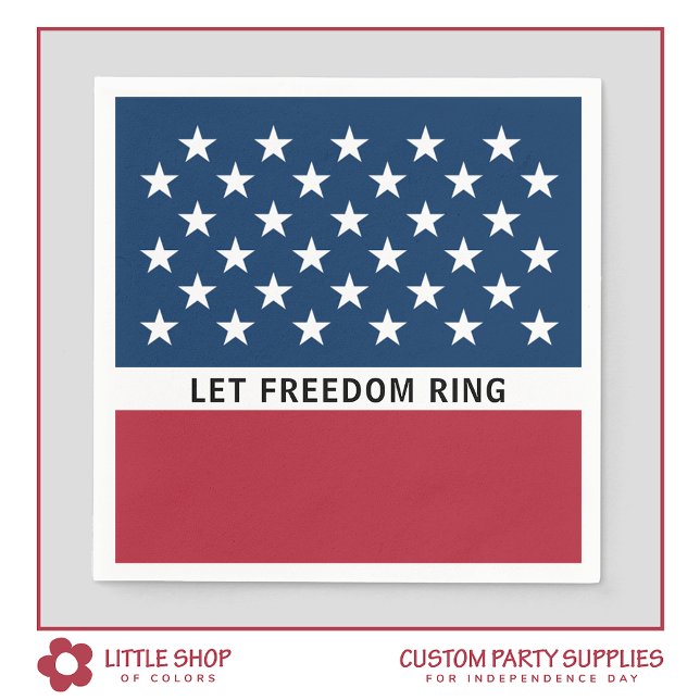 Patriotic 4th of July Stars and Stripes Napkins (Creator Uploaded)