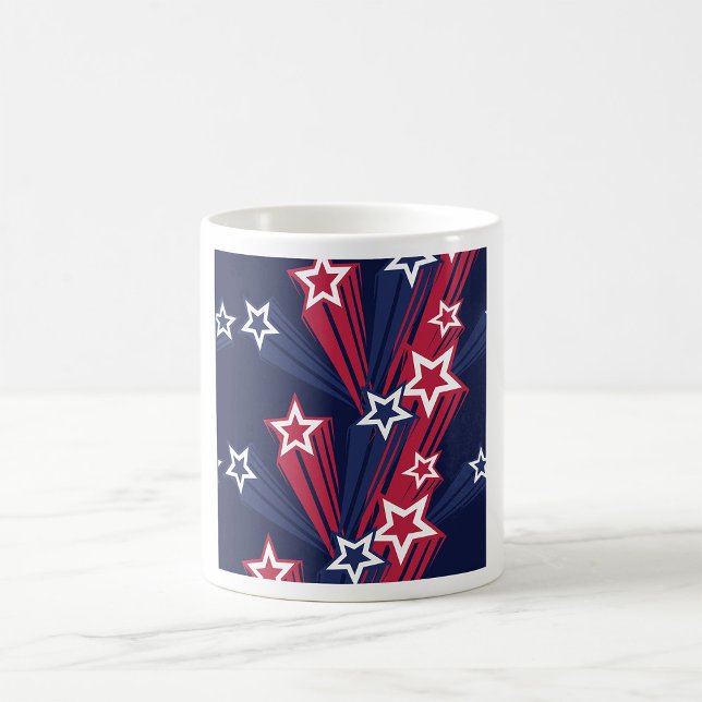 Patriotic 4th of July Stars Red White And Blue  Coffee Mug (Creator Uploaded)