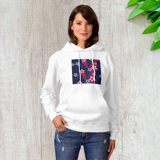 Patriotic 4th of July Stars Red White And Blue  Hoodie (Creator Uploaded)
