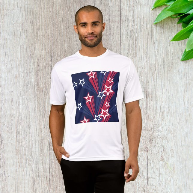 Patriotic 4th of July Stars Red White And Blue  T-Shirt (Creator Uploaded)