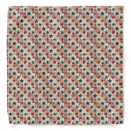 Patriotic 4th of July, Stars Stripes, Americana Bandana