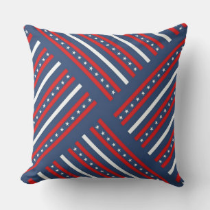 Patriotic, 4th of July, Stars & Stripes Outdoor Pillow