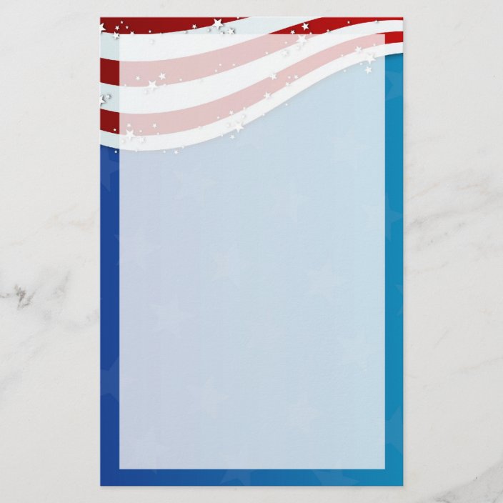 patriotic 4th of july stationary stationery | Zazzle.com