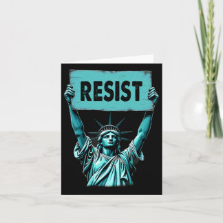 Patriotic 4th Of July Statue Of Liberty Resist Tru Card
