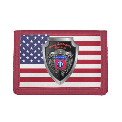 Patriotic 82nd Airborne Division Trifold Wallet