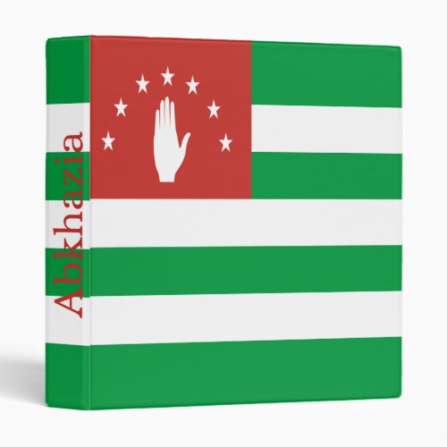 Patriotic Abkhazia Flag 3 Ring Binder