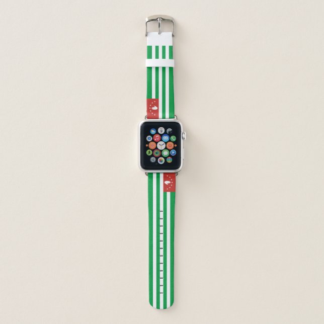 Patriotic Abkhazia Flag Apple Watch Band (Front)
