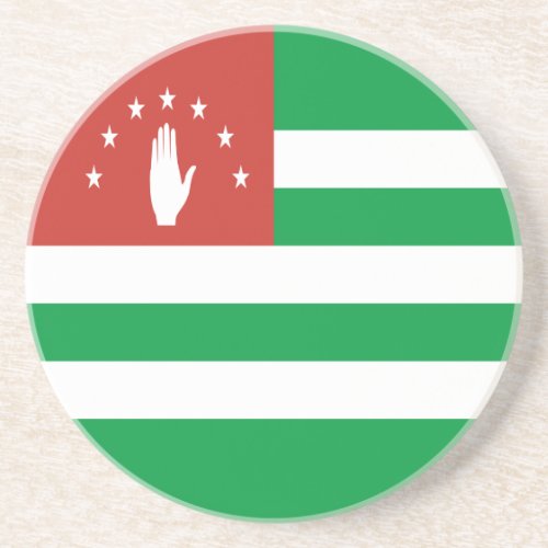 Patriotic Abkhazia Flag Coaster