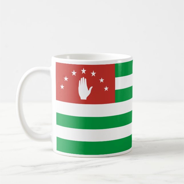 Patriotic Abkhazia Flag Coffee Mug (Left)