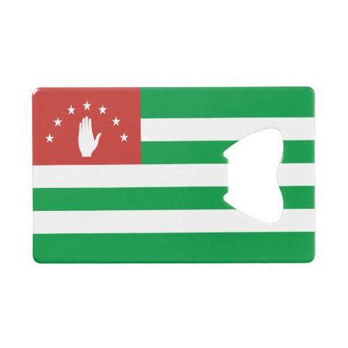 Patriotic Abkhazia Flag Credit Card Bottle Opener