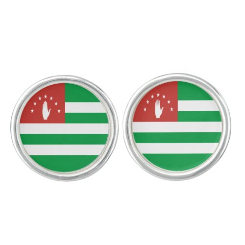 Patriotic Abkhazia Flag Cufflinks