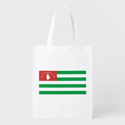Patriotic Abkhazia Flag Grocery Bag