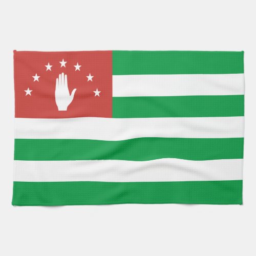 Patriotic Abkhazia Flag Kitchen Towel